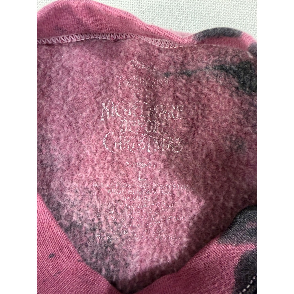 Disney Nightmare Before Christmas Jack Sally Tie Dye Sweatshirt Purple Large L - Picture 4 of 6